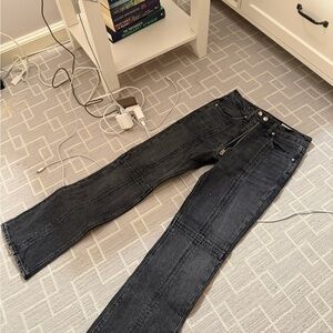 rag & bone women’s Dark grey zipper jeans